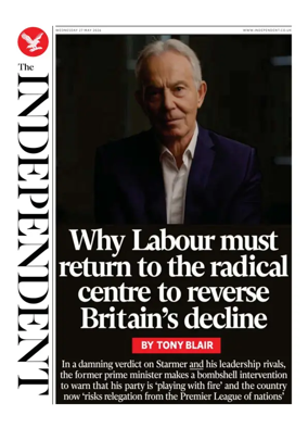 Cover of The Independent