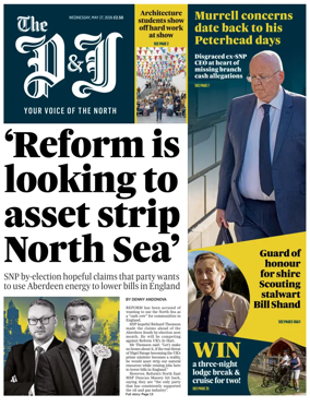 Cover of The Press and Journal (Aberdeen and Aberdeenshire)