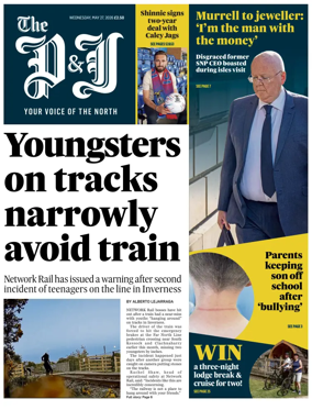 Cover of The Press and Journal (Inverness Highlands and Islands)