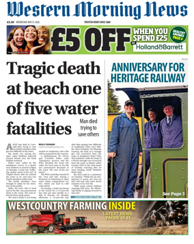 Cover of Western Morning News