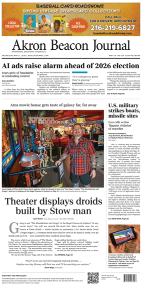 Cover of Akron Beacon Journal