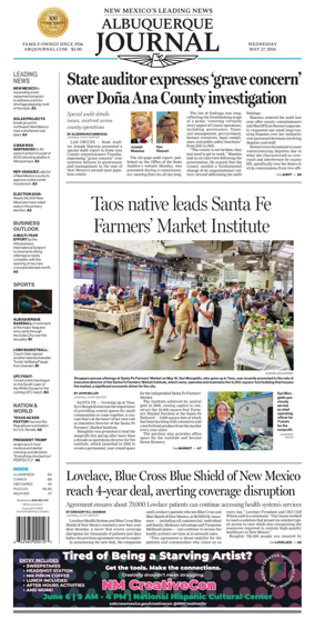 Cover of Albuquerque Journal