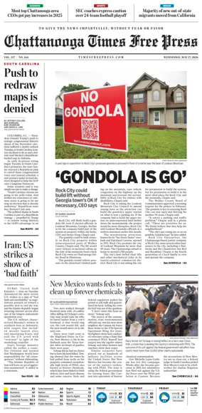 Cover of Chattanooga Times Free Press