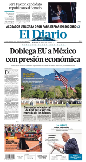 Cover of El Diario de El Paso