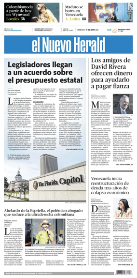 Cover of El Nuevo Herald
