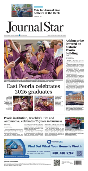 Cover of Journal Star (Peoria)