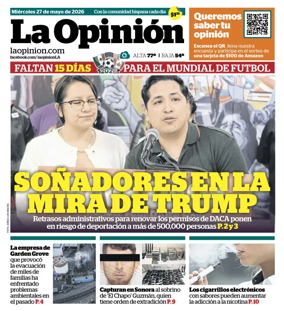 Cover of La Opinion