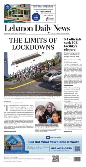 Cover of Lebanon Daily News