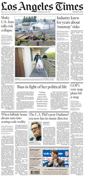 Cover of Los Angeles Times