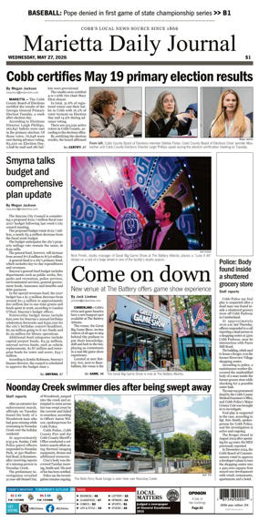 Cover of Marietta Daily Journal