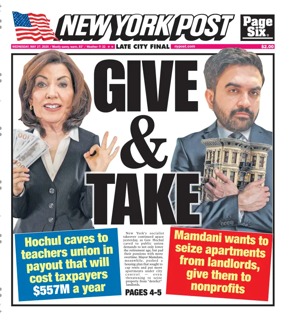 Cover of New York Post