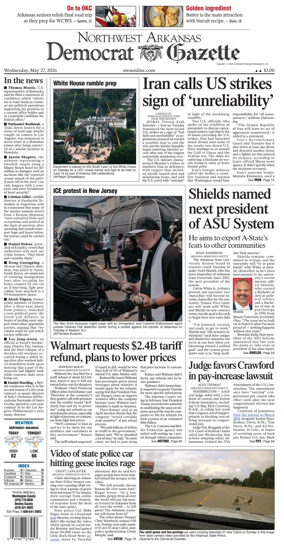 Cover of Northwest Arkansas Democrat-Gazette
