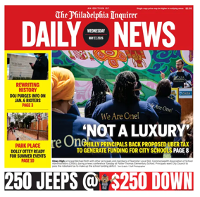 Cover of Philadelphia Daily News
