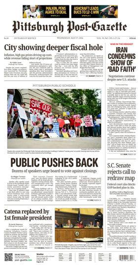 Cover of Pittsburgh Post-Gazette