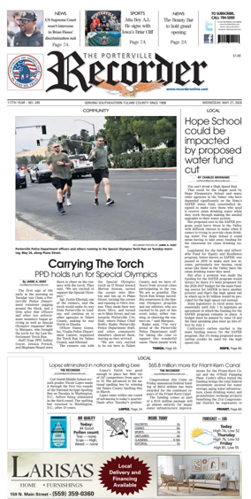 Cover of Porterville Recorder