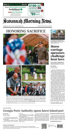 Cover of Savannah Morning News