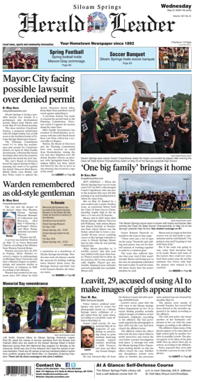 Cover of Siloam Springs Herald Leader