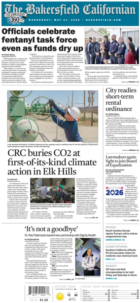 Cover of The Bakersfield Californian