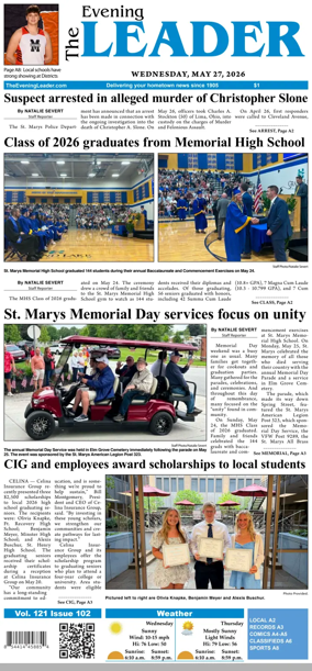 Cover of The Evening Leader