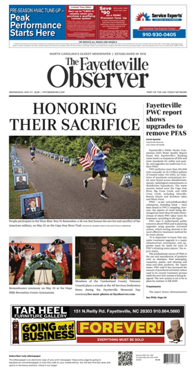 Cover of The Fayetteville Observer