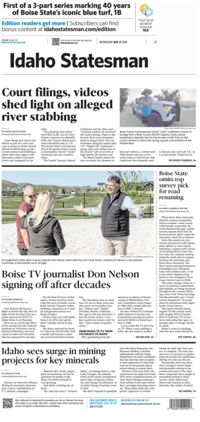 Cover of The Idaho Statesman