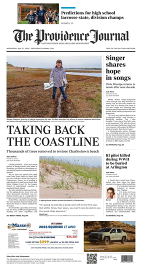 Cover of The Providence Journal