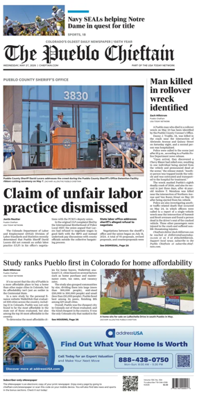 Cover of The Pueblo Chieftain