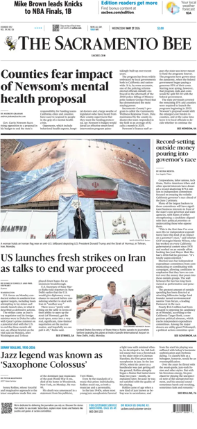 Cover of The Sacramento Bee