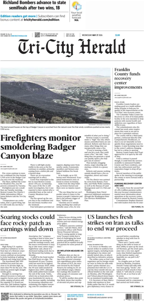 Cover of Tri-City Herald