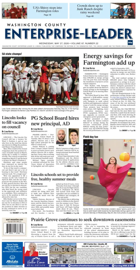 Cover of Washington County Enterprise-Leader