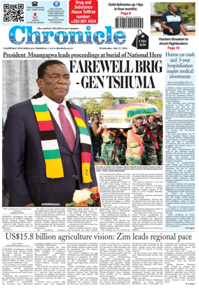 Cover of Chronicle (Zimbabwe)