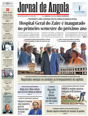 Cover of Jornal de Angola