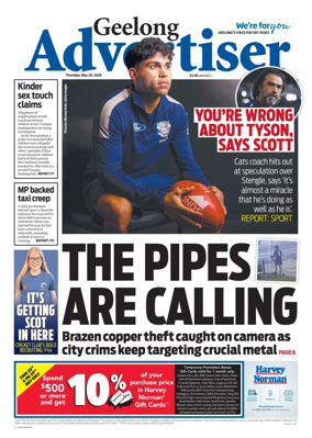 Cover of Geelong Advertiser