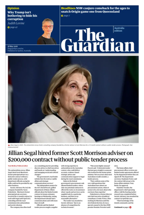 Cover of The Guardian Australia