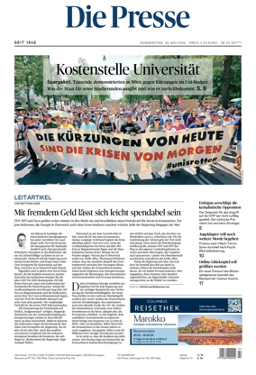 Cover of Die Presse