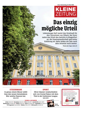 Cover of Kleine Zeitung Steiermark