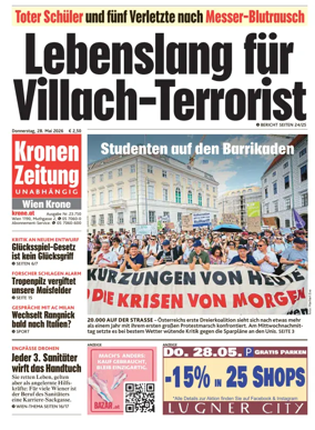 Cover of Kronen Zeitung