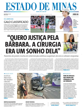 Cover of Estado de Minas (Brazil)