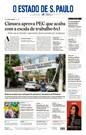 Cover of O Estado de S. Paulo