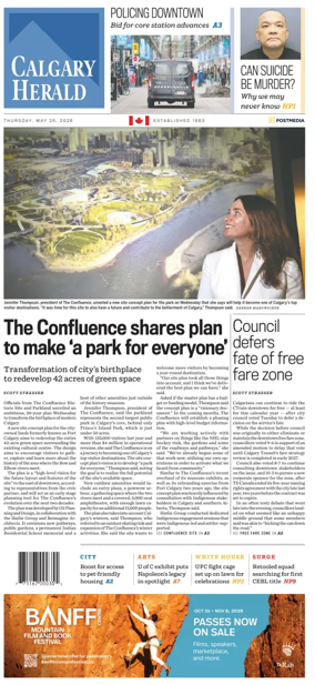 Cover of Calgary Herald