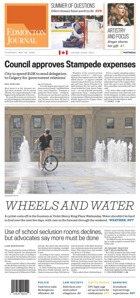 Cover of Edmonton Journal