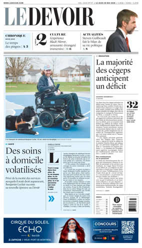 Cover of Le Devoir