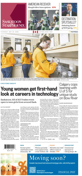 Cover of Saskatoon StarPhoenix