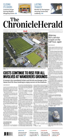 Cover of The Chronicle Herald (Provincial)