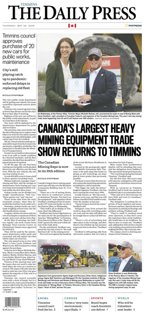 Cover of The Daily Press (Timmins)