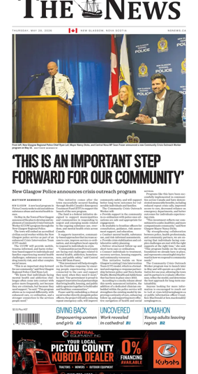 Cover of The News (New Glasgow)