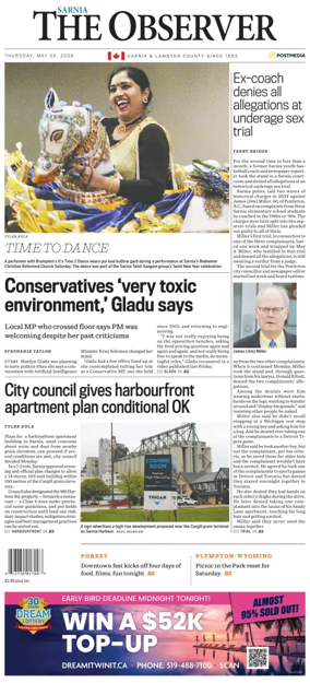 Cover of The Observer (Sarnia)