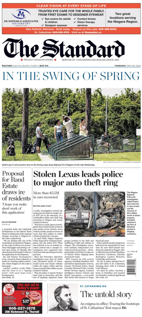 Cover of The Standard (St. Catharines)