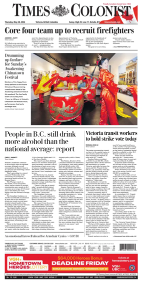 Cover of Times Colonist