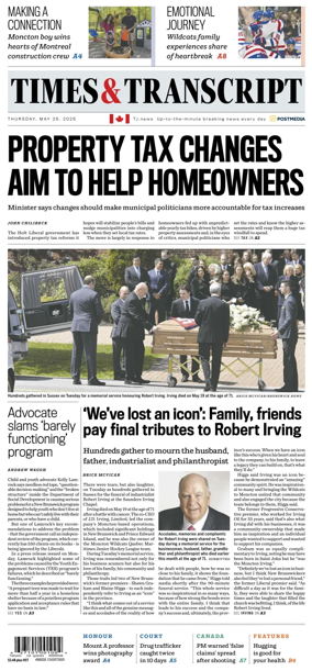 Cover of Times & Transcript